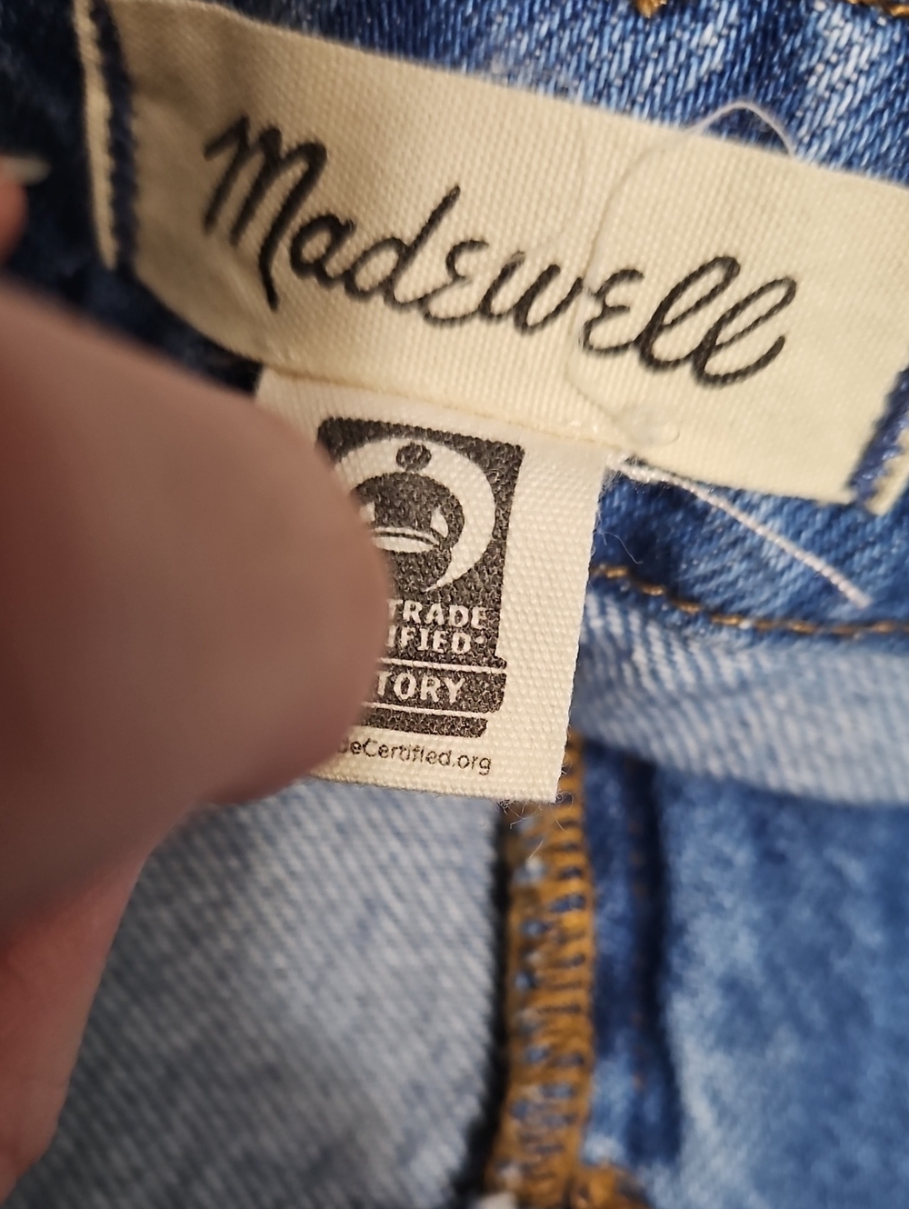 Madewell Wide Sweep Trouser High-Waisted Denim Jeans - Picture 9 of 12